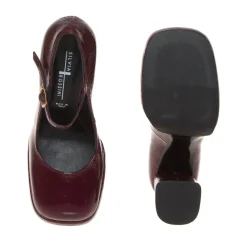 SILVIA ROSSINI 555 DECOLLETE DONNA BORDEAUX BEBE TACCO