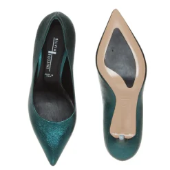 SILVIA ROSSINI 529 DECOLLETE DONNA VERDE PETROLIO METALIZZATO