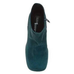 SILVIA ROSSINI 498 STIVALETTO BASSO DONNA VERDE PETROLIO PLATEAU