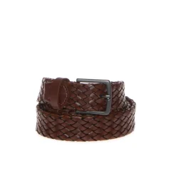 SIMPLYUP CINTURA UOMO 2435 INTRECCIO CUOIO