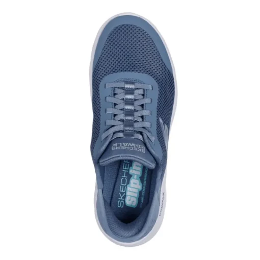 SKECHERS SLIPON 124836-BLU AZZURRO