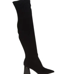 STEVE MADDEN EVERMOR STIVALE CAMOSCIO NERO