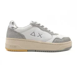 SUN68 SNEAKER Z35234 01 44 GLITTER ARGENTO