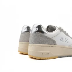 SUN68 SNEAKER Z35234 01 44 GLITTER ARGENTO