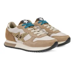 SUN68 SNEAKER Z44210-16 GLITTER BEIGE