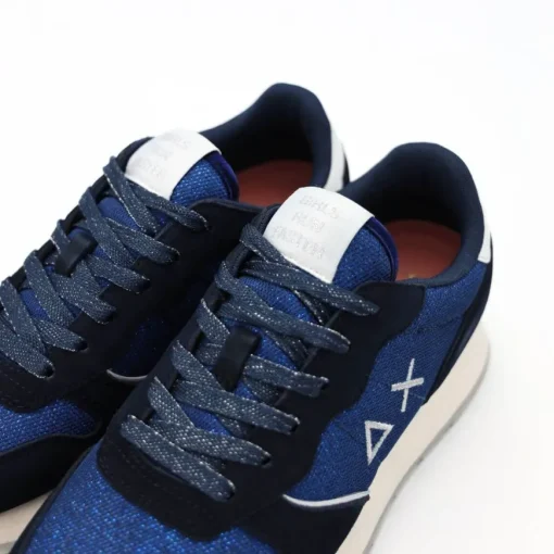 SUN68 SNEAKER Z34203-07 LUREX BLU