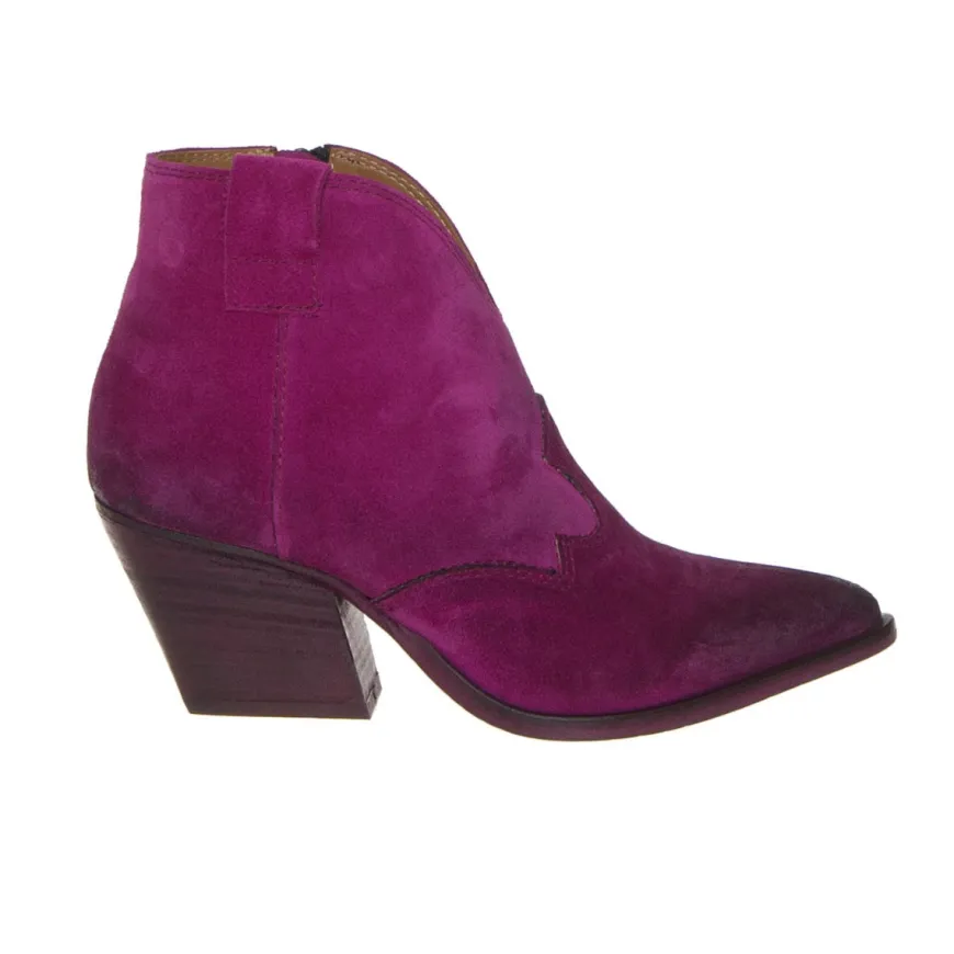 THE FLOW M600 STIVALETTO TEXANO SCAMOSCIATO FUXIA