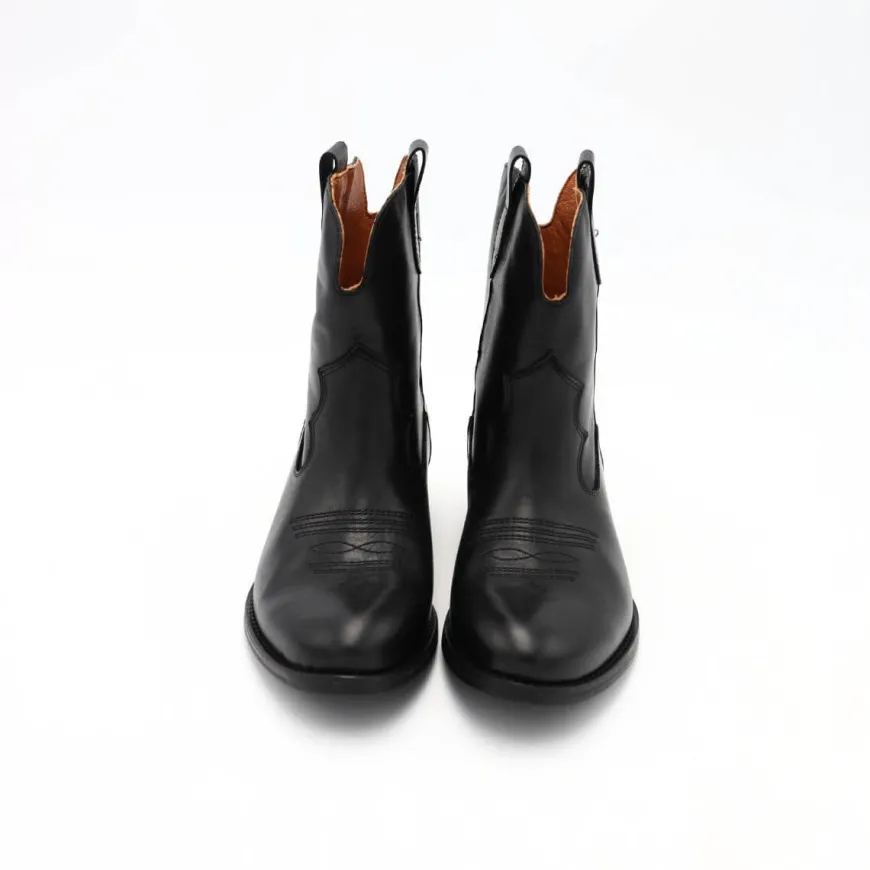 THE FLOW STIVALETTO M250 PELLE NERO