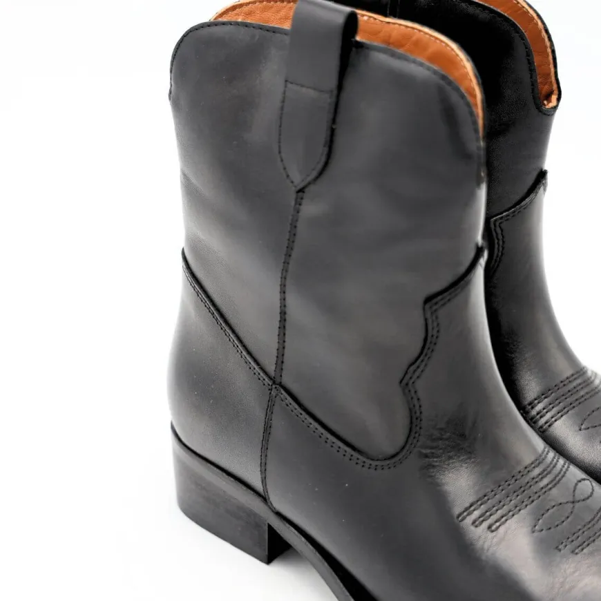 THE FLOW STIVALETTO M250 PELLE NERO