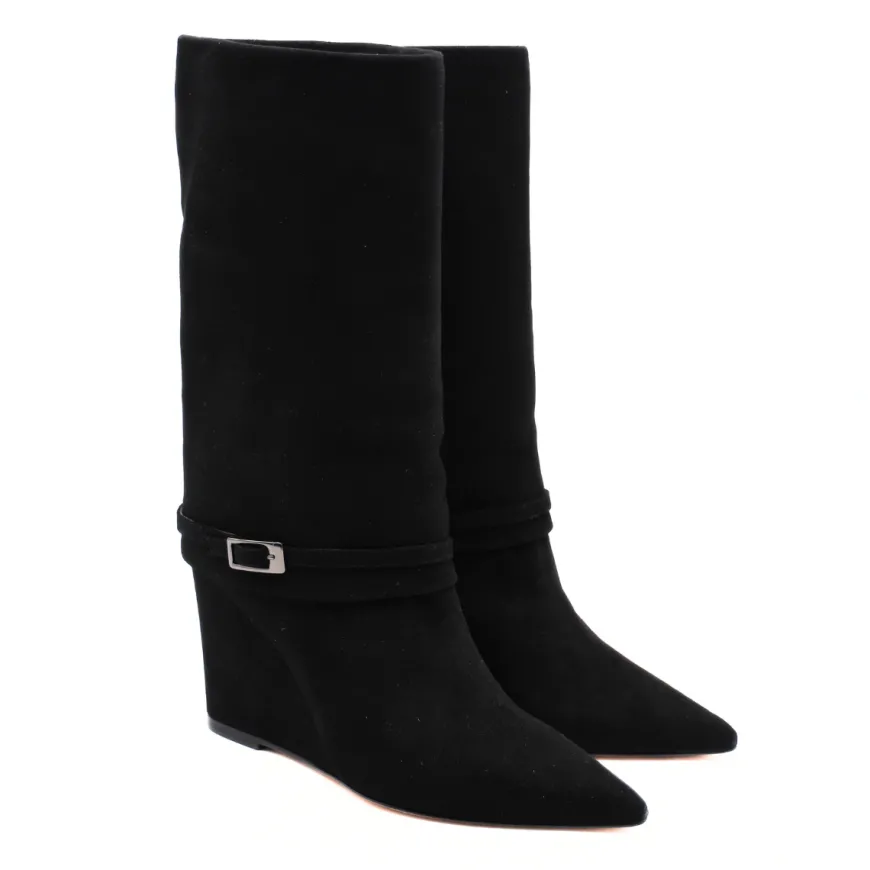 THE SELLER STIVALE ZEPPA SE011 NERO