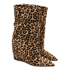 THE SELLER STIVALE ZEPPA SE002 LEOPARDATO