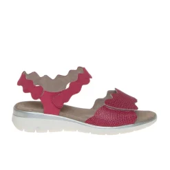 TOMASI ADELE SANDALO PELLE RETTILE FUCSIA
