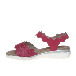 TOMASI ADELE SANDALO PELLE RETTILE FUCSIA