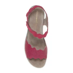 TOMASI ADELE SANDALO PELLE RETTILE FUCSIA