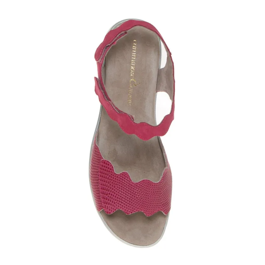 TOMASI ADELE SANDALO PELLE RETTILE FUCSIA