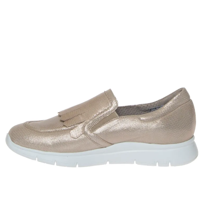 TOMASI ROBIN SLIP-ON DONNA PELLE LAMINATA ORO