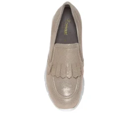 TOMASI ROBIN SLIP-ON DONNA PELLE LAMINATA ORO
