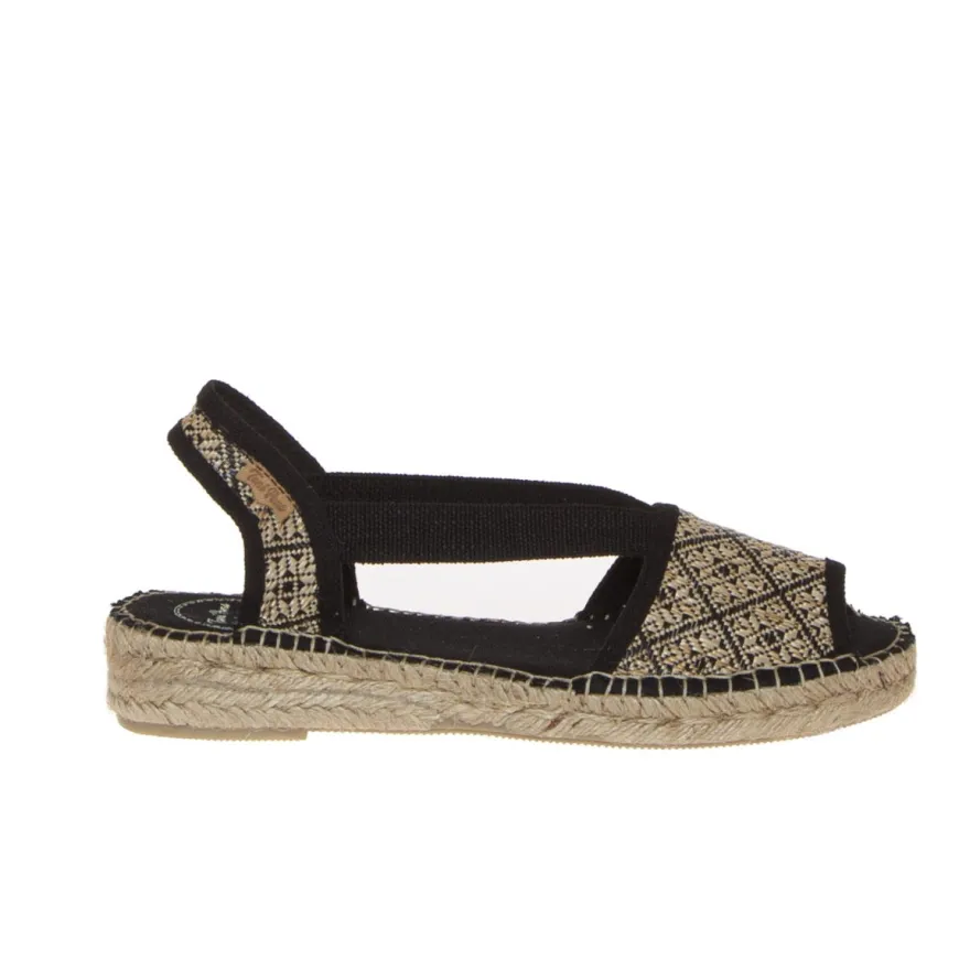 TONI PONS ESTEL-GE ESPADRILLAS NERO-BEIGE
