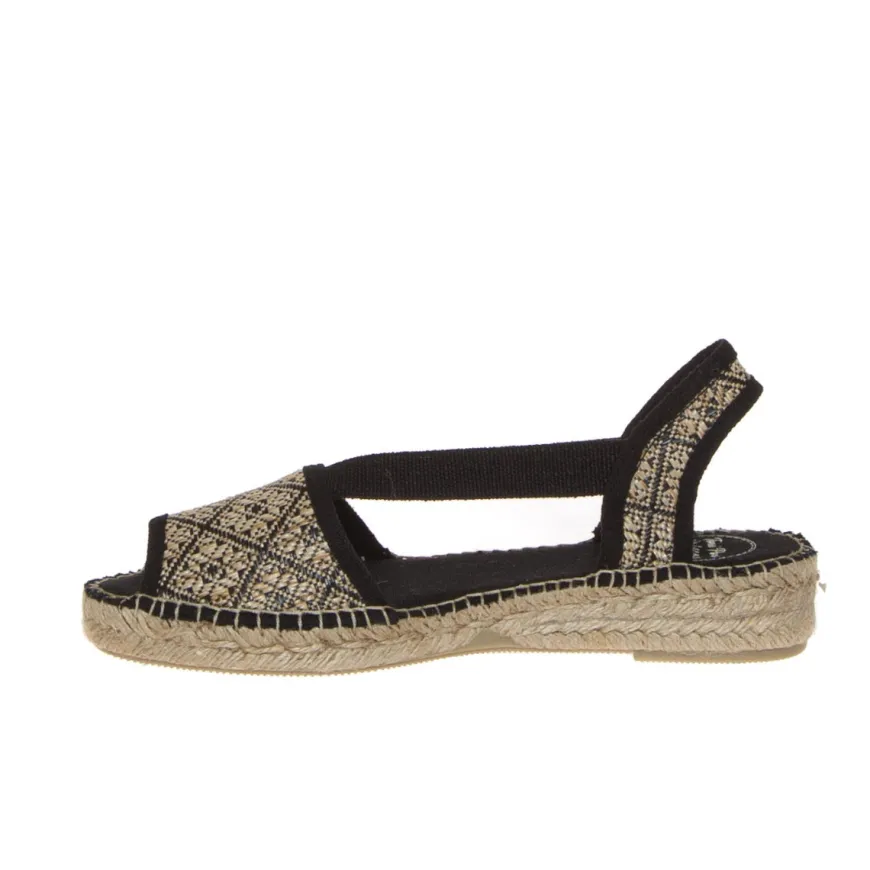 TONI PONS ESTEL-GE ESPADRILLAS NERO-BEIGE