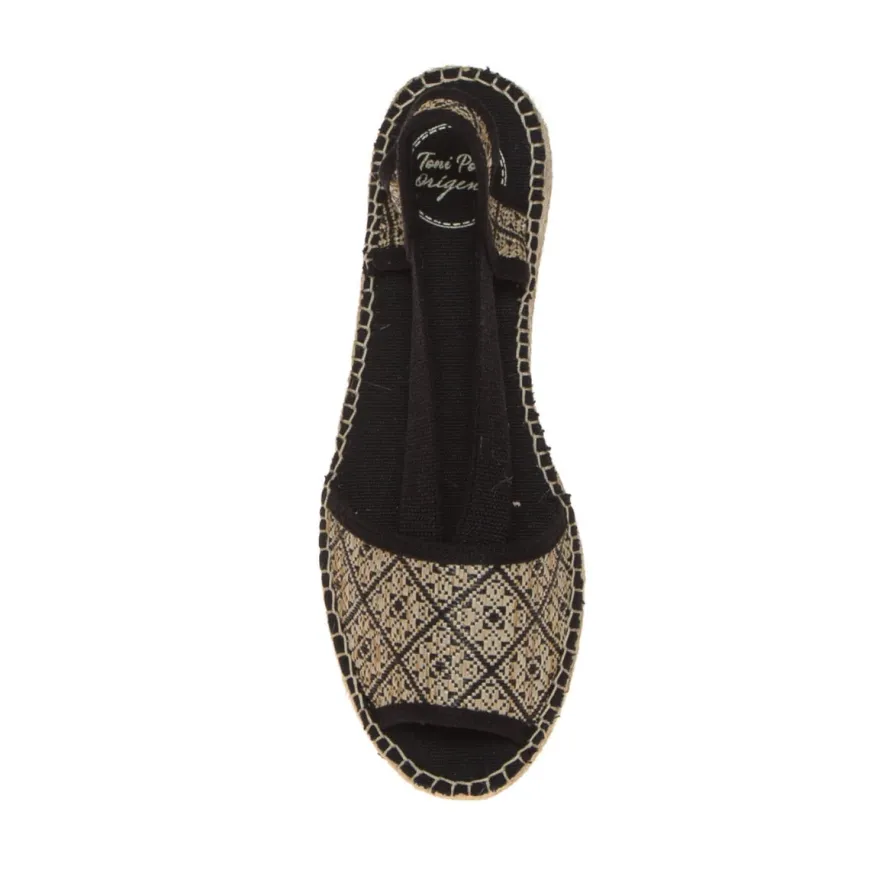 TONI PONS ESTEL-GE ESPADRILLAS NERO-BEIGE