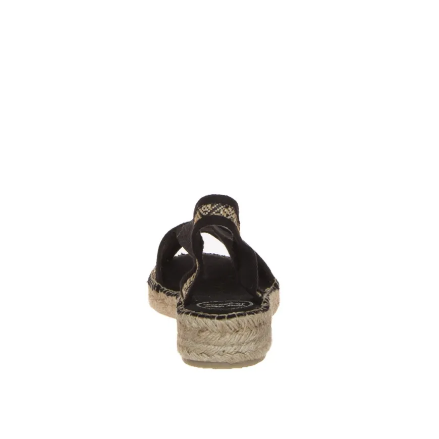 TONI PONS ESTEL-GE ESPADRILLAS NERO-BEIGE
