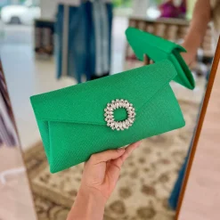 TWENTYFOURHAITCH STARGRASS POCHETTE GIOIELLO VERDE