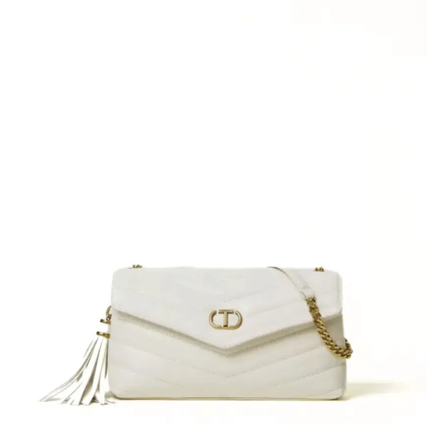 TWINSET BORSA TB7192 PELLE BIANCO