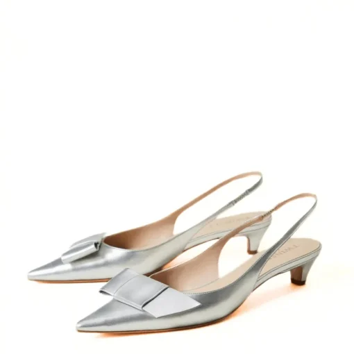 TWINSET SLINGBACK TCP090 ARGENTO