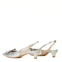 TWINSET SLINGBACK TCP090 ARGENTO