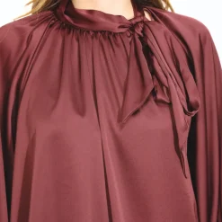 VICOLO BLUSA 1562 FIOCCO BORDEAUX