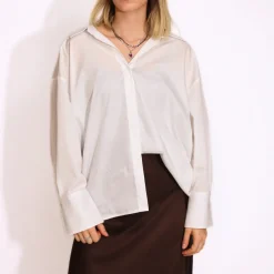 VICOLO CAMICIA OVER 408 BIANCO