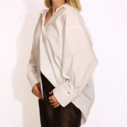 VICOLO CAMICIA OVER 408 BIANCO