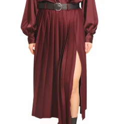 VICOLO GONNA PIEGHE 1599 BORDEAUX