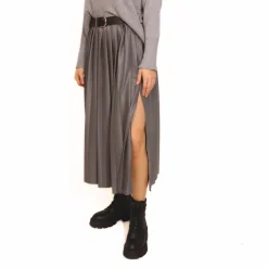 VICOLO GONNA PIEGHE 1599 GRIGIO