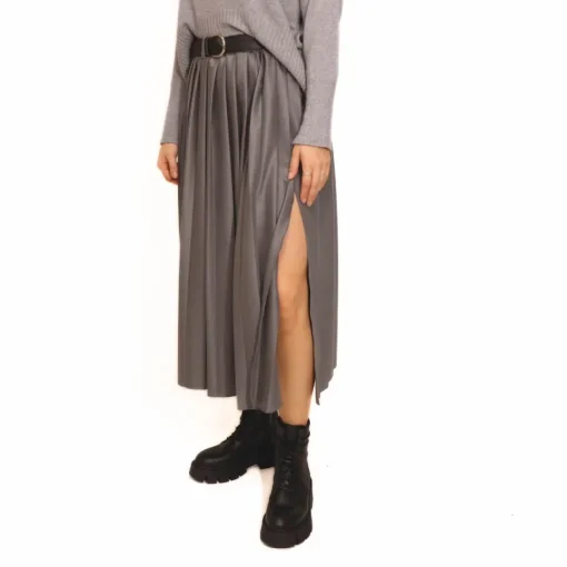 VICOLO GONNA PIEGHE 1599 GRIGIO