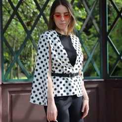 VICOLO MANTELLA 1441 POIS BIANCO/NERO