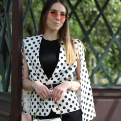 VICOLO MANTELLA 1441 POIS BIANCO/NERO